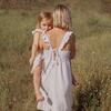 Women's Mara Ruffle Tie Back Dress, Embroidered Cotton Voile - Dresses - 5