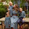 Women's Elizabeth Long Sleeve Collared Dress, Blue Check - Dresses - 6