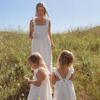 Women's Mara Ruffle Tie Back Dress, Embroidered Cotton Voile - Dresses - 6