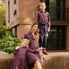 Women's Caroline Tiered Dress, Red Multi Flannel - Dresses - 5