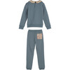 Cornelia Jogger Set, Dusty Blue - Mixed Apparel Set - 3