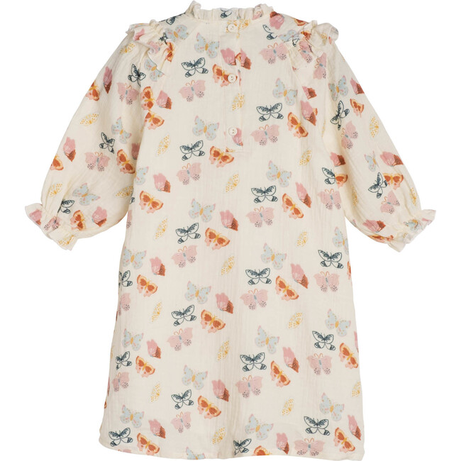Cleo Dress, Cream Butterflies - Dresses - 3