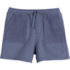 Leon Jogger Short, Dark Dusty Blue - Shorts - 1 - thumbnail