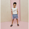 Leon Jogger Short, Dark Dusty Blue - Shorts - 2