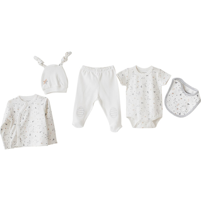 5pc Penguin Homecoming Set, Cream - Mixed Apparel Set - 2