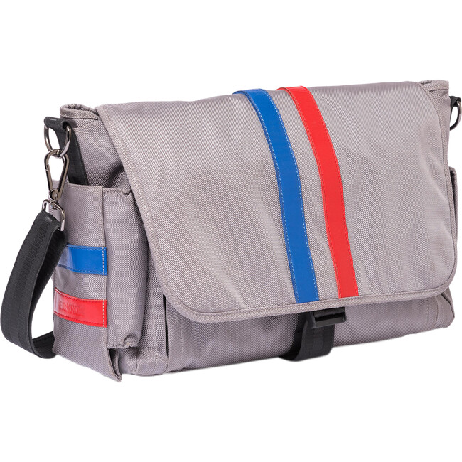 Windsor Ellison Diaper Bag, Grey - Diaper Bags - 1 - zoom