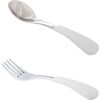 Stainless Steel-Baby Spoon & Fork, White - Tabletop - 1 - thumbnail
