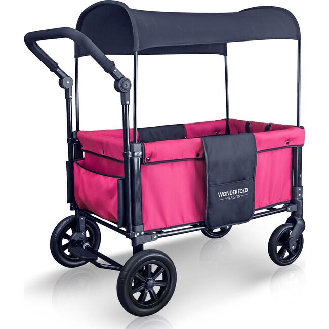 Multifunction Double Stroller Wagon 2 Seater, Pink - Double Strollers - 2