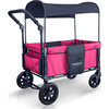 Multifunction Double Stroller Wagon 2 Seater, Pink - Double Strollers - 2