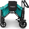 Multifunction Double Stroller Wagon 2 Seater, Teal - Double Strollers - 7