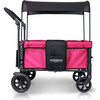 Multifunction Double Stroller Wagon 2 Seater, Pink - Double Strollers - 4