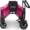 Multifunction Double Stroller Wagon 2 Seater, Pink - Double Strollers - 7