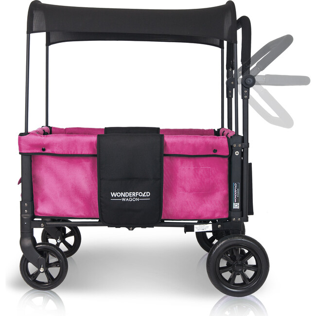Multifunction Double Stroller Wagon 2 Seater, Pink - Double Strollers - 8