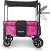 Multifunction Double Stroller Wagon 2 Seater, Pink - Double Strollers - 8