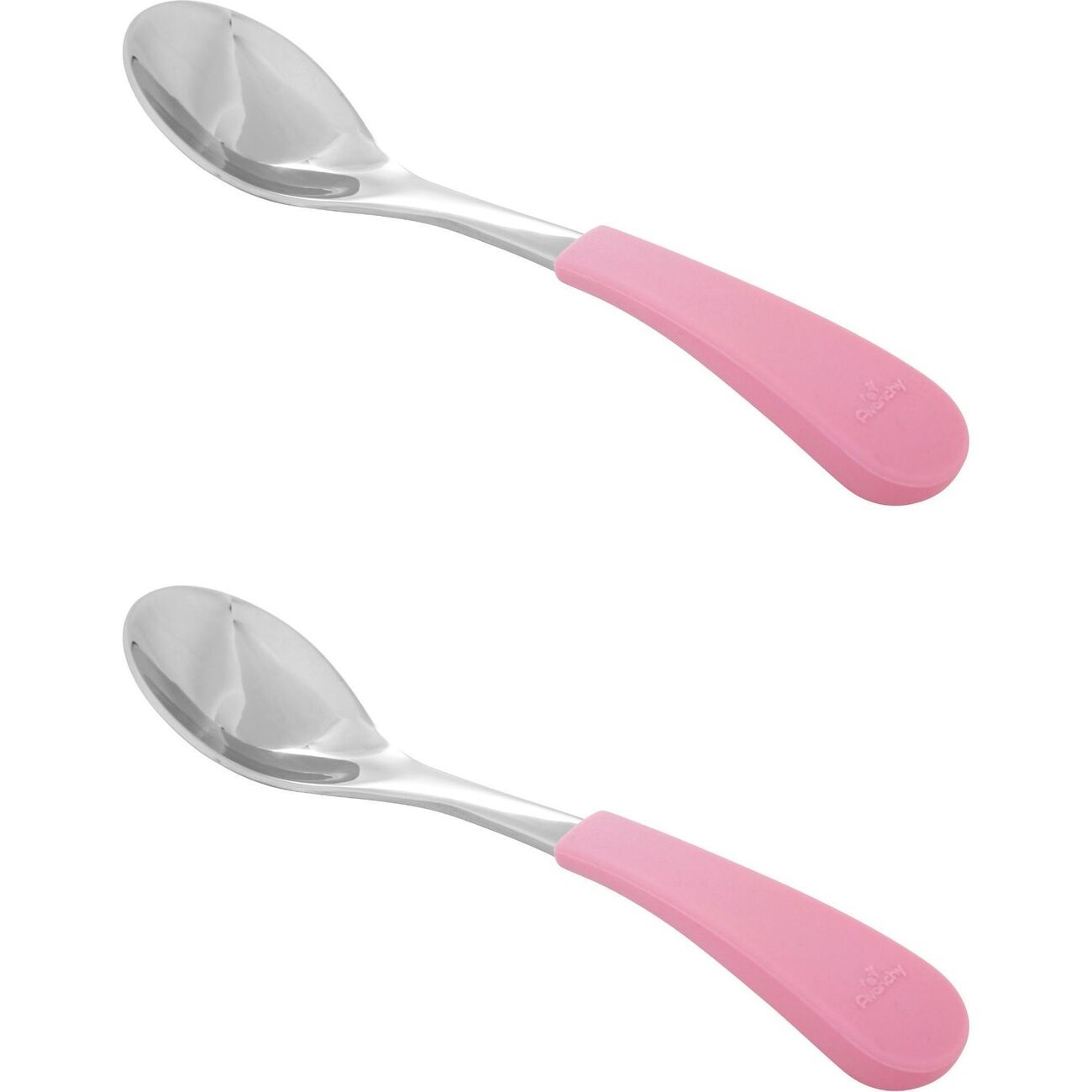 Avanchy Bamboo Infant Spoons, Size: 2 in, Pink