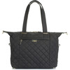 Stevie Luxe Diaper Bag, Black Quilted - Diaper Bags - 3