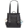 St. James Convertible Backpack, Black Leather - Diaper Bags - 3