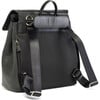 St. James Convertible Backpack, Black Leather - Diaper Bags - 4