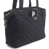 Stevie Luxe Diaper Bag, Black Quilted - Diaper Bags - 7