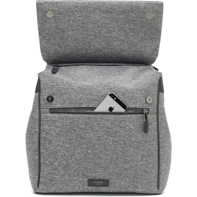 St. James Convertible Backpack, Grey Marl - Diaper Bags - 5