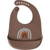 Set of 2 Rainbow Bibs, Brown - Bibs - 2