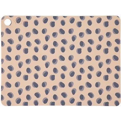 Leopard Dots Placemat Set, Camel