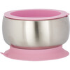 Stainless Steel Stay Put Suction Bowl + Airtight Lid, Pink - Tabletop - 2