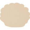 Seashell Silicone Placemat, Vanilla - Tabletop - 1 - thumbnail
