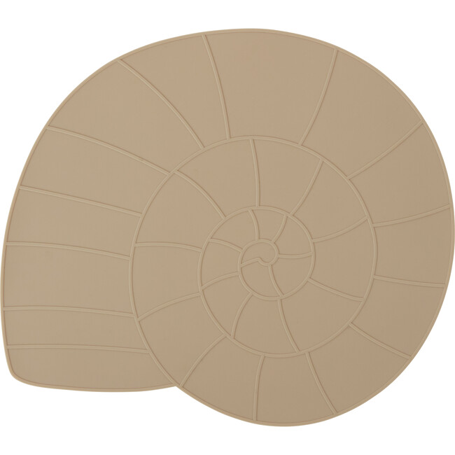 Nautilus Shell Silicone Placemat, Camel