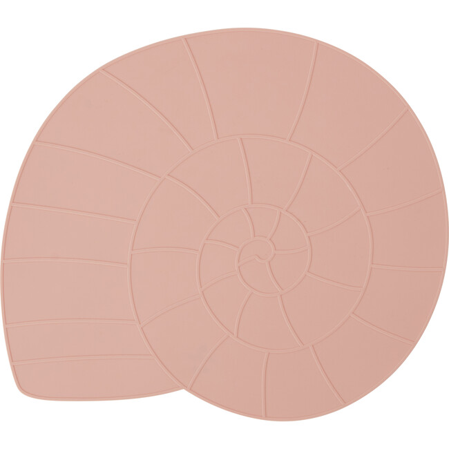Nautilus Shell Silicone Placemat, Coral