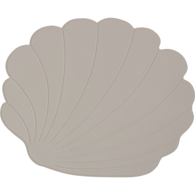 Seashell Silicone Placemat, Clay