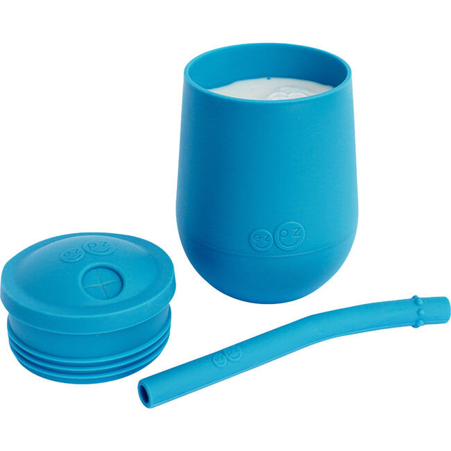 Mini Cup + Straw Training System, Blue - Sippy Cups - 2