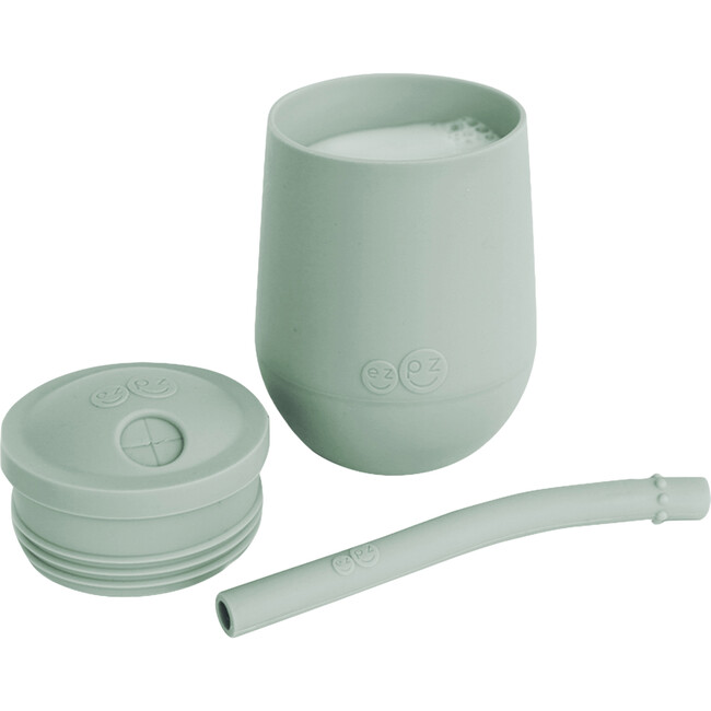 Mini Cup + Straw Training System, Sage - Sippy Cups - 2