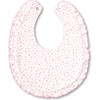 Sweethearts Bib, White & Pink - Bibs - 1 - thumbnail
