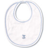 Playtime Pups Reversible Bib, Blue - Bibs - 1 - thumbnail
