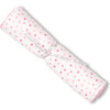 Sweeyhearts Burp Cloth, White & Pink - Burp Cloths - 1 - thumbnail