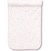 Sweeyhearts Burp Cloth, White & Pink - Burp Cloths - 2 - thumbnail