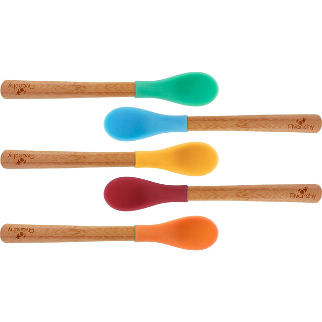 5-Pack Infant Bamboo Spoons, Multi - Tabletop - 1