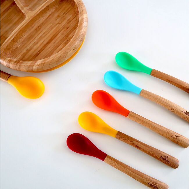 5-Pack Infant Bamboo Spoons, Multi