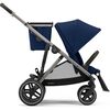 Gazelle S, Navy Blue - Double Strollers - 1 - thumbnail