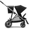 Gazelle S, Deep Black - Double Strollers - 1 - thumbnail