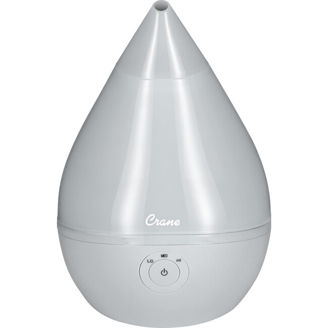 Droplet Ultrasonic Cool Mist Humidifier, Grey - Humidifiers - 1