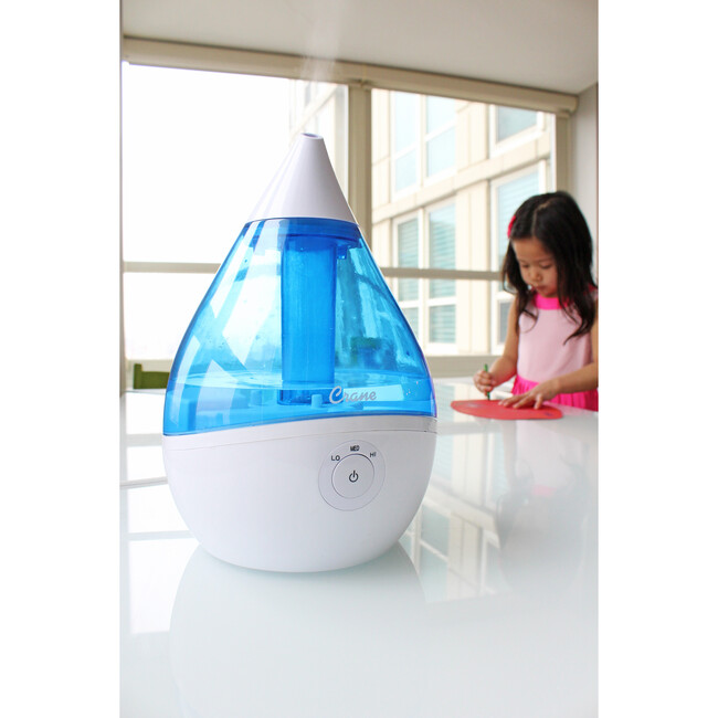 Droplet Ultrasonic Cool Mist Humidifier, Blue - Humidifiers - 2