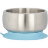 Stainless Steel Stay Put Suction Bowl + Airtight Lid, Blue - Tabletop - 2