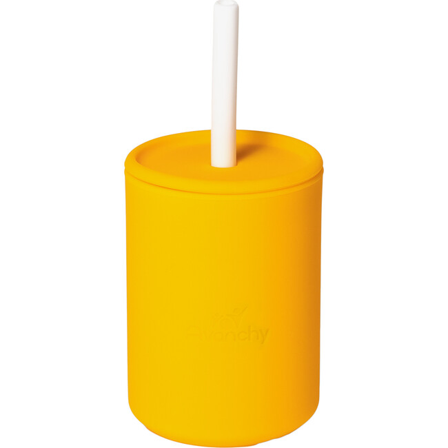 La Petite Silicone Mini Cup, Yellow - Sippy Cups - 1