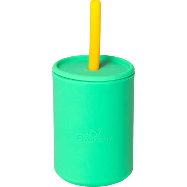 La Petite Silicone Mini Cup, Green - Sippy Cups - 1 - zoom