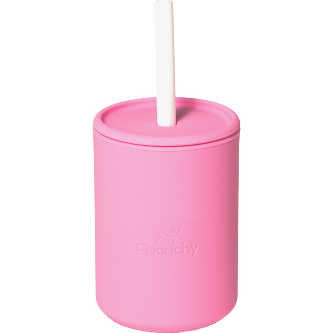 La Petite Silicone Mini Cup, Pink - Sippy Cups - 1