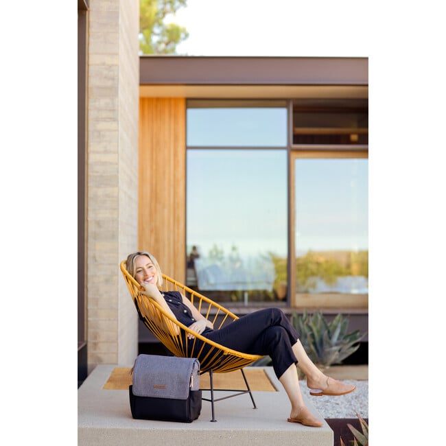 Boxy Backpack, Graphite/Black - Diaper Bags - 5