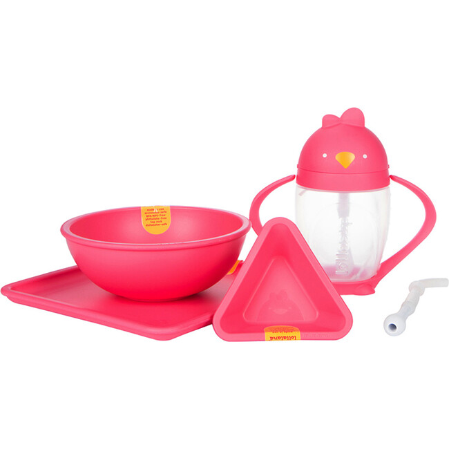 Exclusive Lollaland set, includes Lollacup and Mealtime set, Red - Tabletop - 1
