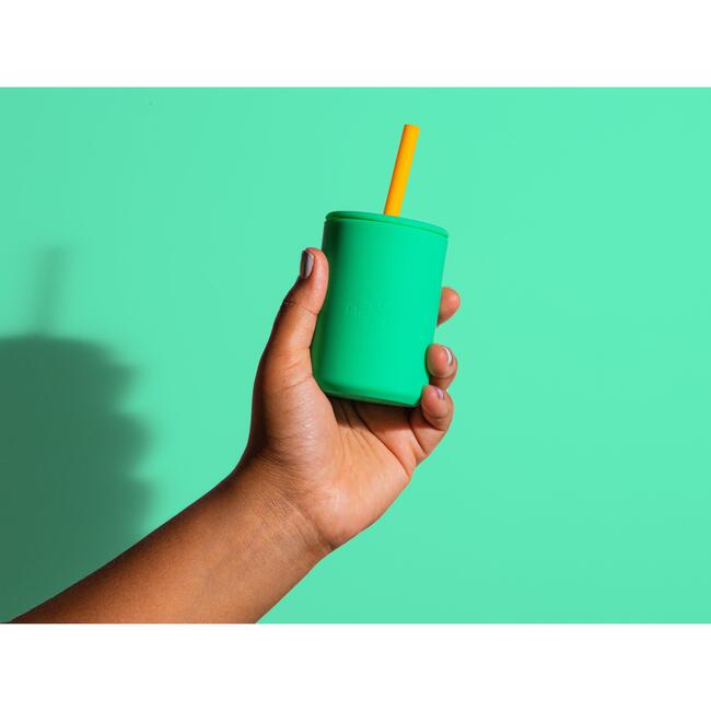 La Petite Silicone Mini Cup, Orange - Sippy Cups - 6